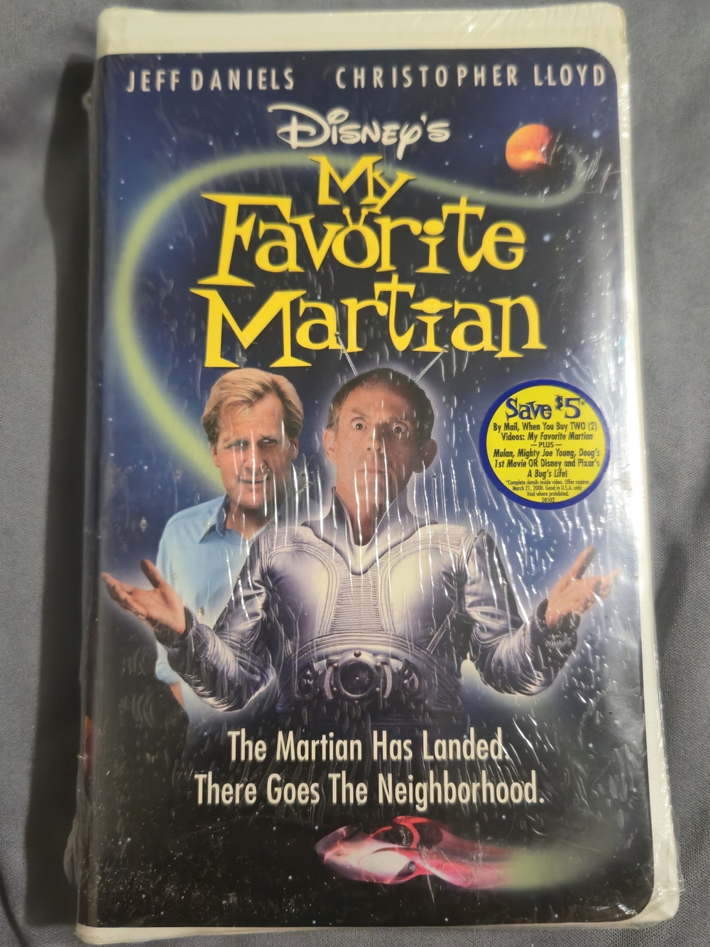 Disney My Favorite Martian VHS Jeff Daniels Christopher Lloyd New Sealed 1999